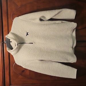 PINK Victoria's Secret White Sherpa Pullover